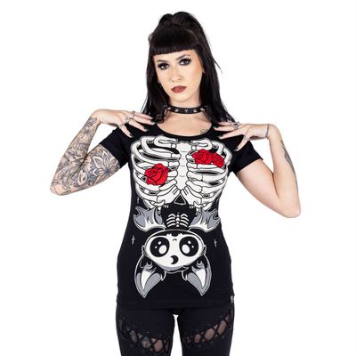 Foto van Cupcake Cult | T-shirt Ribcage Bat