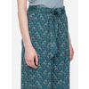 Afbeelding van ATO Berlin | Soepele broek Benna, petrol teal groen retro patroon