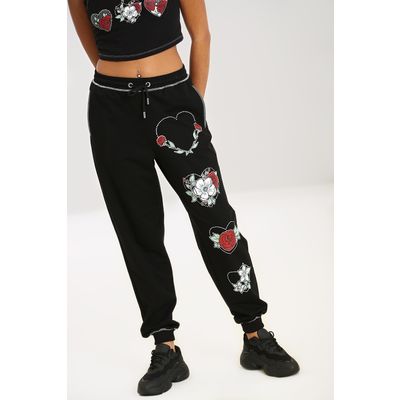 Foto van Hell Bunny | Joggingbroek Petal met tattoo prints