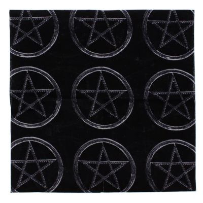 Foto van Zacharia | Bandana zwart grote pentagrammen print