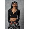 Afbeelding van Banned | Gothic top, Black Darkling Orbit
