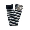 Afbeelding van Flirt | Lange sokken zwart-grijs-wit gestreept 