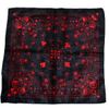 Afbeelding van Zacharia | Bandana zwart met rood skull playing cards