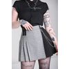 Afbeelding van Hell Bunny | Punk mini rok Mina, grijs tartan