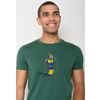 Afbeelding van Green Bomb | T-shirt Animal donkey ski guide, bottle groen bio katoen