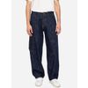 Afbeelding van ATO Berlin | Jeans Pint, ruime donkerblauw Rock 'n Roll denim met cargozakken