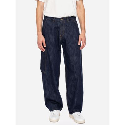 Foto van ATO Berlin | Jeans Pint, ruime donkerblauw Rock 'n Roll denim met cargozakken