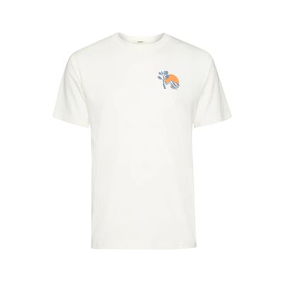 Foto van Green Bomb | T-shirt Embrace nature, moonstone wit bio katoen