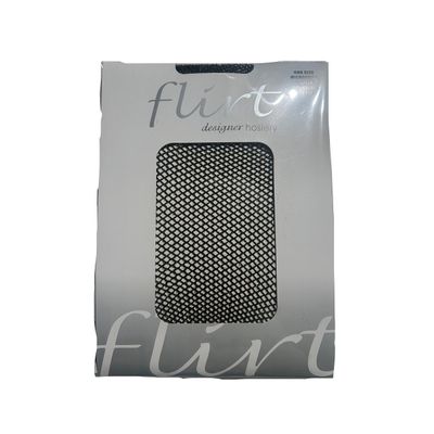 Foto van Flirt | Zwarte fishnet panty met gouden glitters