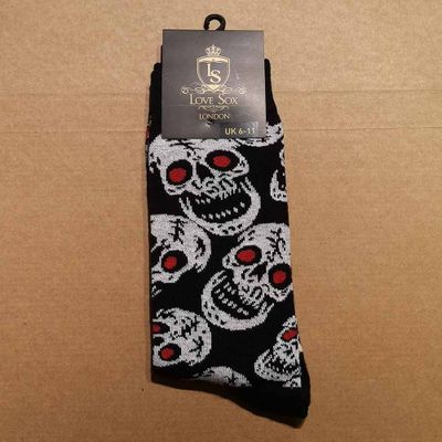 Love Sox | Sokken met skelet print