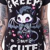 Afbeelding van Cupcake Cult | T-shirt Creepy Cute vleermuis