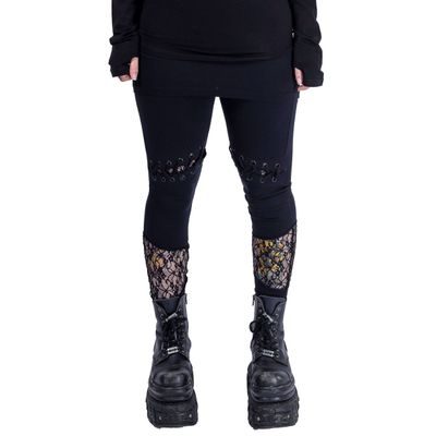Foto van Poizen Industries | Legging Dreama met kant en veterdetail