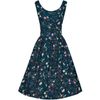 Afbeelding van Dolly and Dotty | Jurk Amanda Navy blauw met hummingbirds