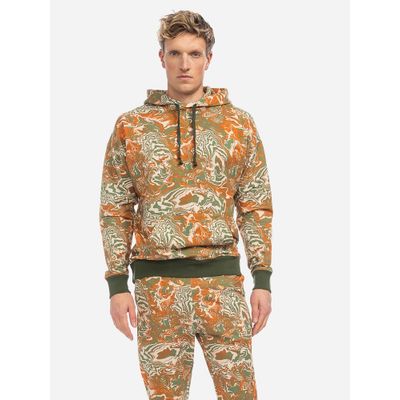 ATO Berlin | Joggingtrui Raven, met capuchon camouflage print