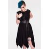 Afbeelding van Jawbreaker | Jaren 80 Vampire midi jurk met corset-details en riem