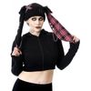Afbeelding van Cup Cake Cult | Punk muts Rini met roze tartan konijnen oren en ketting