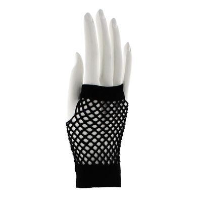Foto van Zacharia | Vingerloze korte zwarte fishnet handschoentjes