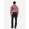 Afbeelding van ATO Berlin | Soepel overhemd Juan, met sierlijk rood paisley patroon