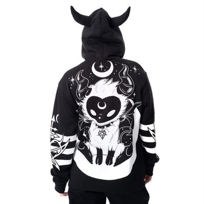 Foto van Heartless | Lost demon hoody, met gehoornde capuchon