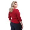 Afbeelding van Collectif | Cardigan Charlene Rock Roll rood