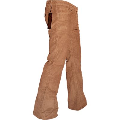 Foto van Chenaski | Brede ribcord retro broek licht olijf, wijde pijp