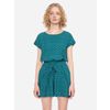 Afbeelding van ATO Berlin | Retro shirt Leo met groen blauw abstracte print