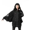 Afbeelding van Heartless | Stoer vest Anatomy Bat, capuchon, vleermuis-mouwen en skeletprint