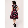 Afbeelding van Hell Bunny | Jaren 50 jurk Paint Me Roses met uitbundige rode en roze rozen print