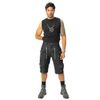 Afbeelding van Poizen Industries | Punk korte broek Whistler washed-zwart met ritsen en zakken
