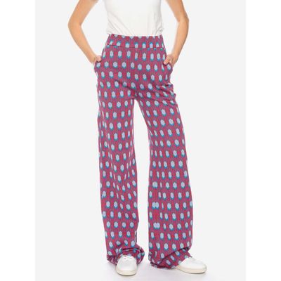 ATO Berlin | Sport relax broek Tagara, rood retro patroon