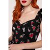 Afbeelding van Hell Bunny | Jaren 50 jurk Carlotta met tattoo en rozen print