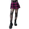 Afbeelding van Heartless | Mini rok Nixie tartan black/dark pink 