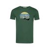 Afbeelding van Green Bomb | T-shirt Bike downhill, bottle green bio katoen