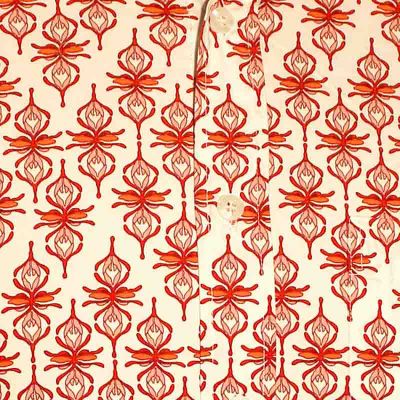 Foto van Chenaski | overhemd Seventies Blossom creme, rood