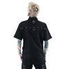 Afbeelding van Poizen Industries | Goth-Punk shirt Bates met gespen, ringetjes en ritsen