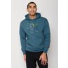 Afbeelding van Green Bomb | Hoodie Bike nature park, bluestone blauw bio katoen