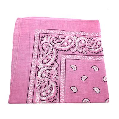 Foto van Onkar | Bandana haarband en sjaal met paisley patroon, Pink