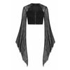 Afbeelding van Banned | Gothic top, Bellamira met vleugel mouw
