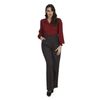 Afbeelding van Banned | Bordeauxrode retro blouse Bonnie, met pof mouwen 