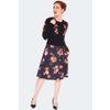 Afbeelding van Voodoo Vixen | Zwarte cardigan met luxe bloemen borduursels