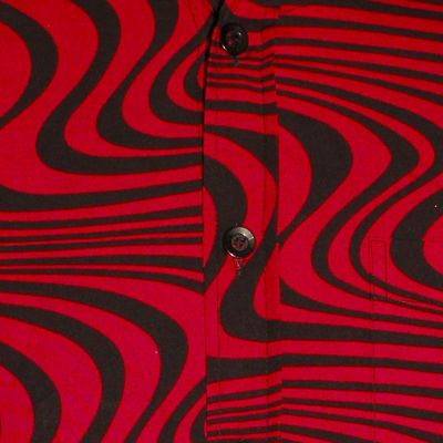 Foto van Chenaski | overhemd Seventies Wavyline Red Black
