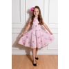 Afbeelding van Hearts and Roses | Kinderjurk Catherine, roze gingham en lelies