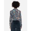 Afbeelding van ATO Berlin | Blouse Arabella, donker blauw paisley patroon