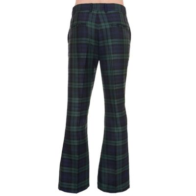 Foto van Run & Fly | Jaren 70s Tartan pantalon met wijde pijpen
