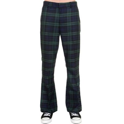 Foto van Run & Fly | Jaren 70s Tartan pantalon met wijde pijpen