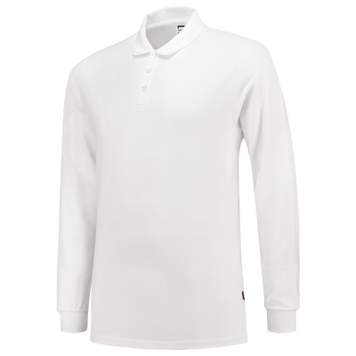 Foto van Poloshirt Fitted 210 Gram Lange Mouw | wit | 201017-06 | TRICORP WORKWEAR