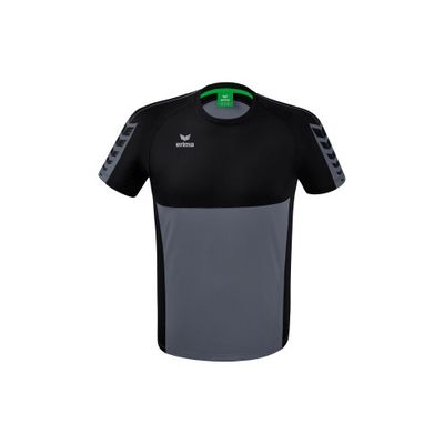 Foto van ERIMA Six Wings T-shirt Unisex | slate grey/zwart | 1082207