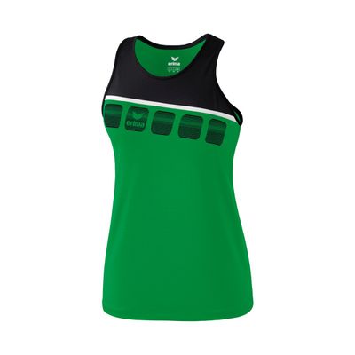5-C tanktop Kinderen | smaragd/zwart/wit | 1081926