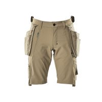 Shorts, afneembare spijkerzakken,stretch | 17149-311 | 055-lichtkhaki
