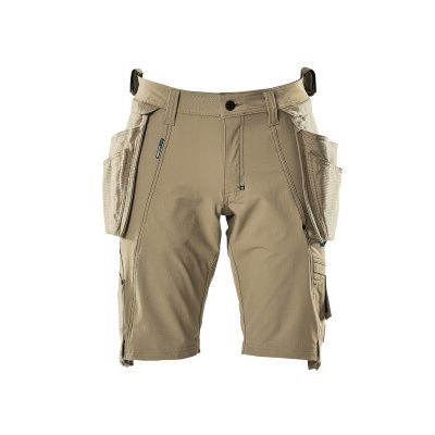 Shorts, afneembare spijkerzakken,stretch | 17149-311 | 055-lichtkhaki